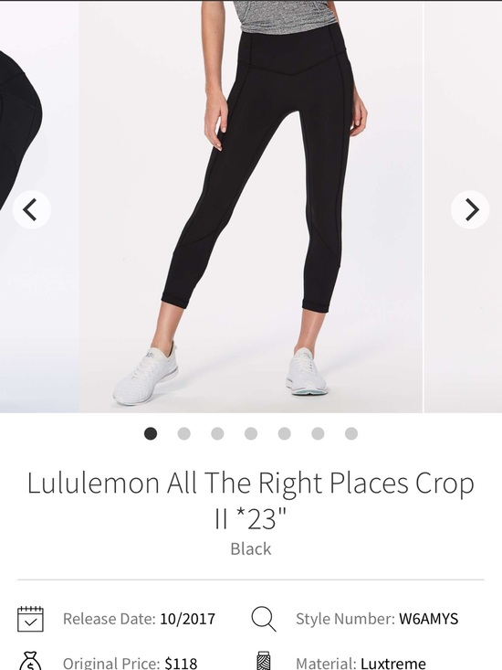 lululemon athletica Pants - lululemon athletica All The Right Places high rise — Black